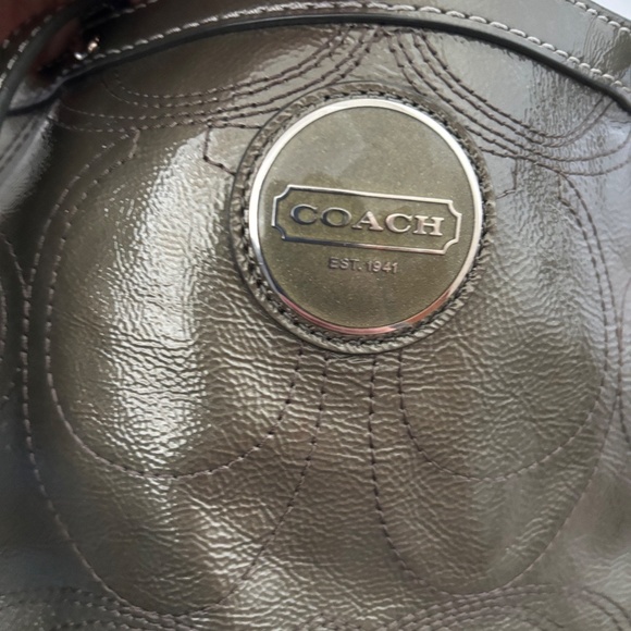 Coach Signature C Patent Leather Shoulder Bag - Picture 2 of 5